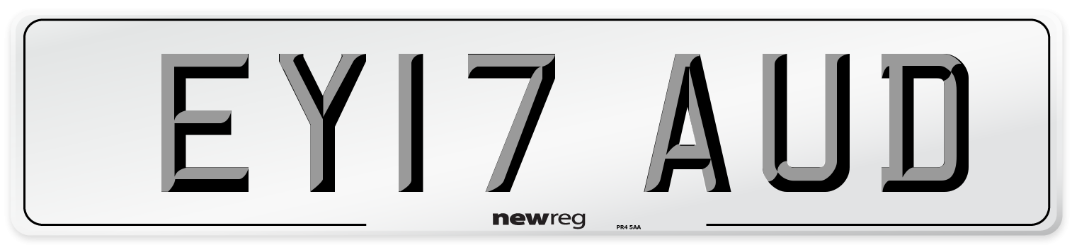 EY17 AUD Number Plate from New Reg